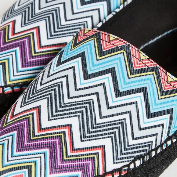 MISSONI 'Zig-Zag' Men's Canvas Espadrille Chevron US 8/9 EU 42 MSRP USD $380 NIB - Picture 7 of 16